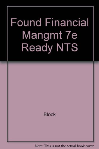 Book Found Financial Mangmt 7e Ready Nts free