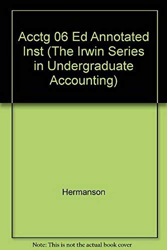 Book Accounting: A Business Perspective (The Irwin Series in Undergraduate Accounting) free