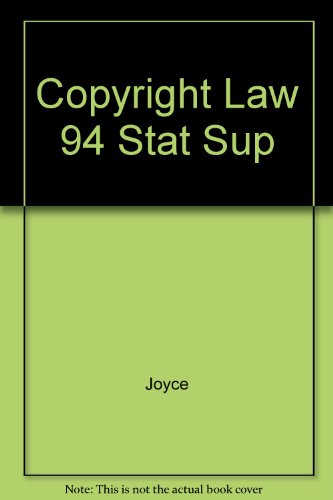 Book Copyright Law 94 Stat Sup free