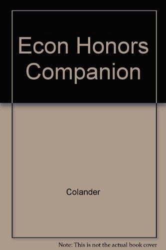 Book Economics, an honors companion free