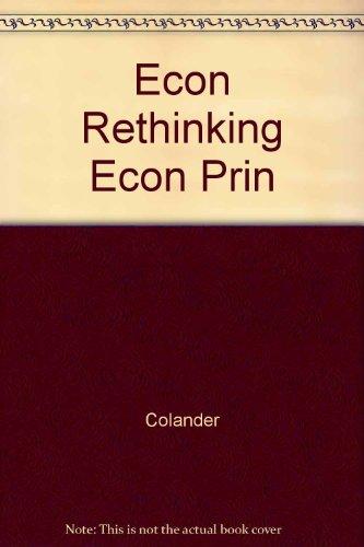 Book Rethinking Economic Principles: Critical Essays On Introductory Textbooks free