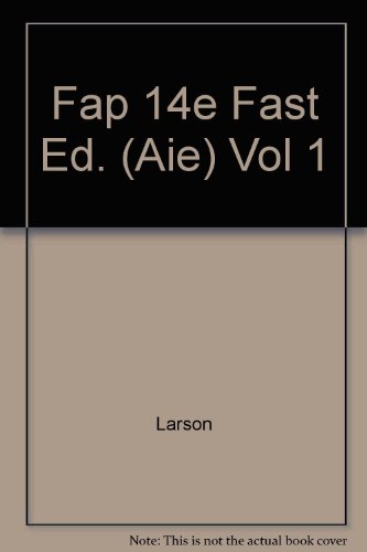 Book Fap 14e Fast Ed. (Aie) Vol 1 free