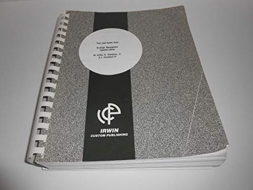 Book Strat Mgt Sel T&c Updated Ed Csuh free