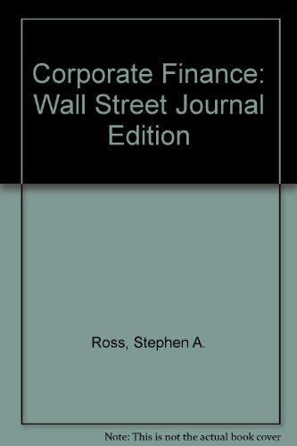 Book Corporate Finance: Wall Street Journal Edition free
