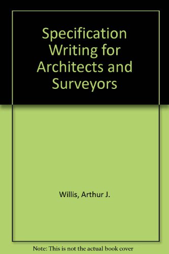 Book Specification Writing For Architects And Surveyors, free
