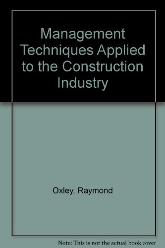Book Management Techniques Applied to the Construction Industry free