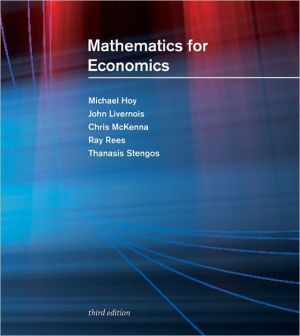 Book Mathematics for Economics, third edition (The MIT Press) free