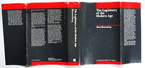 Book The Legitimacy of the Modern Age (Studies in Contemporary German Social Thought) free