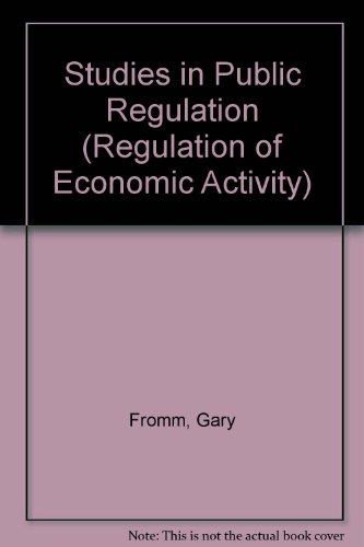 Book Studies in public regulation (MIT Press series on the regulation of economic activity) free