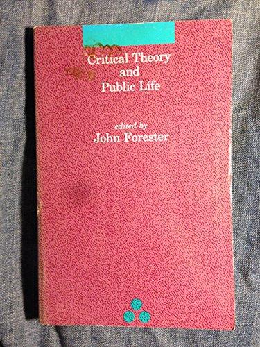 Book Critical Theory and Public Life (Studies in Contemporary German Social Thought) free