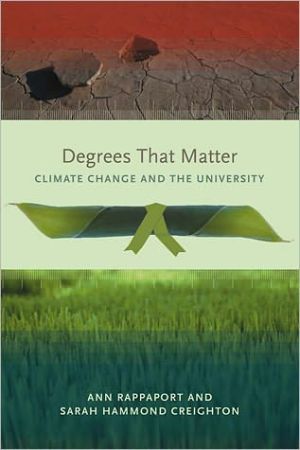Book Degrees That Matter: Climate Change and the University (Urban and Industrial Environments) free