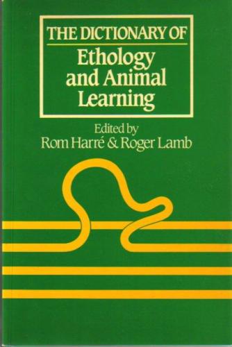 Book The Dictionary of Ethology and Animal Learning free