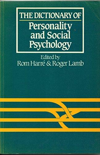 Book The Dictionary of Personality and Social Psychology free