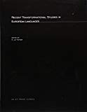 Book Recent Transformational Studies in European Languages free
