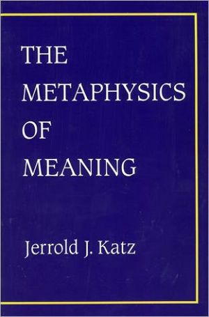 Book The Metaphysics Of Meaning free