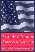 Book Restoring Trust in American Business (The MIT Press) free