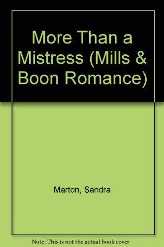 Book More Than a Mistress (Mills & Boon Large Print Romances) free