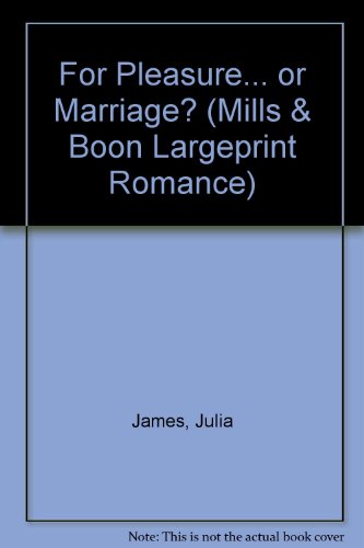 Book For Pleasure... or Marriage? (Romance Large) free