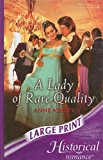 Book A Lady of Rare Quality (Mills & Boon Historical Romance) free