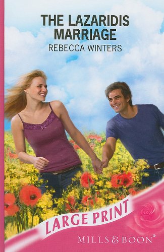 Book The Lazaridis Marriage (Ulverscroft Large Print Series) free