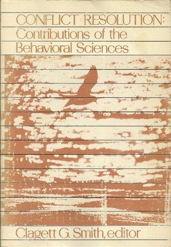 Book Conflict Resolution: Contributions Of The Behavioral Sciences free