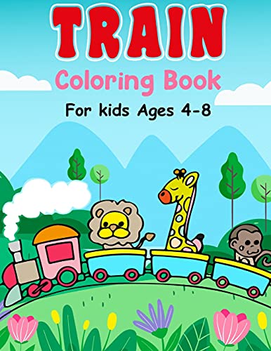 Book Train Coloring Book For Kids Ages 4-8: Simple And Fun Coloring Pages free