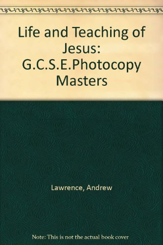 Book Life And Teaching Of Jesus: Gcse Supported Self Studies free