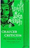Book Chaucer Criticism: Vol 1 The Canterbury Tales free