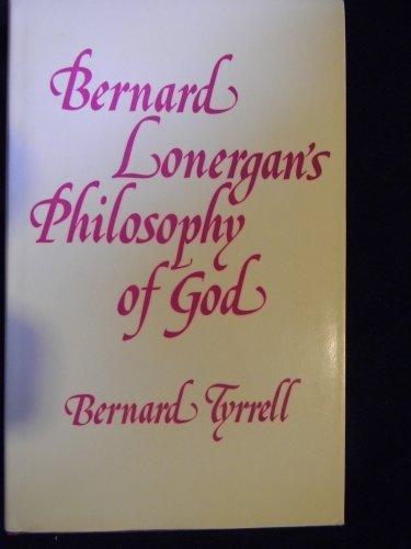 Book Bernard Lonergan's philosophy of God free