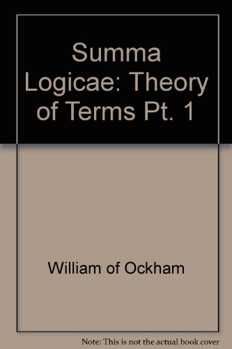 Book Ockham's theory of terms, part I of the Summa logicae free