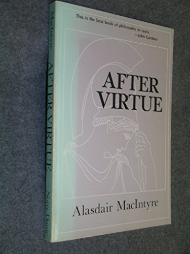 Book After Virtue, A Study In Morality free
