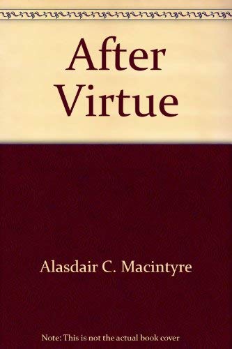 Book After virtue: A study in moral theory free