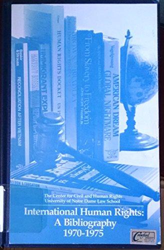 Book International Human Rights: A Bibliography, 1970-1975 free