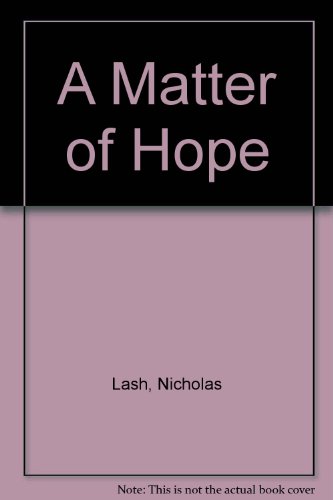 Book A Matter of Hope free