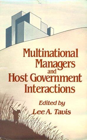 Book Multinational Managers And Host Government Interactions free