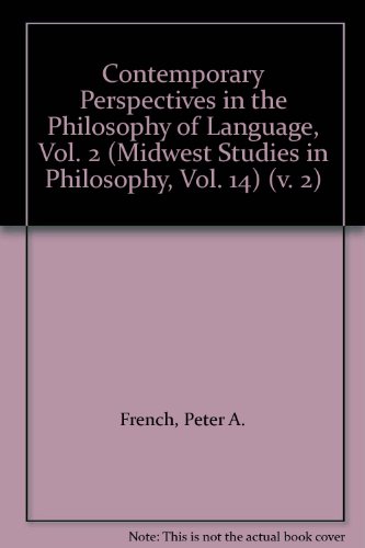 Book Contemporary Perspectives In The Philosophy Of Language Ii free