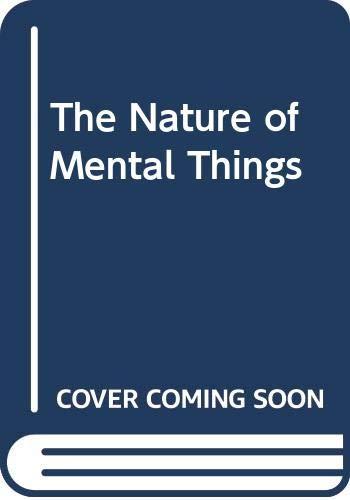 Book The Nature Of Mental Things free