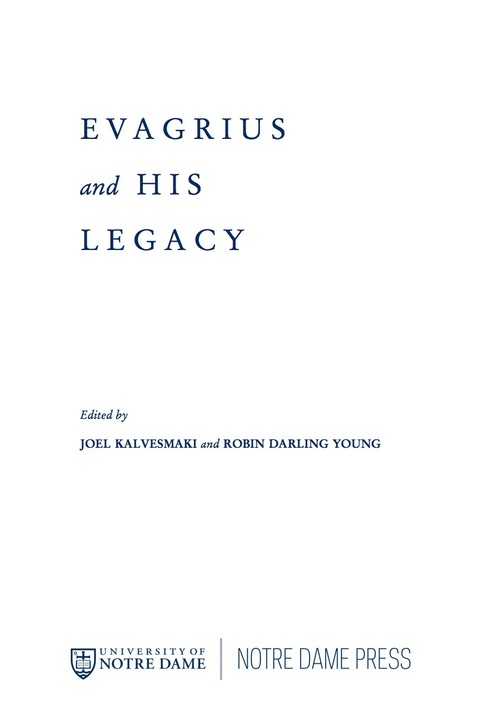 Book Evagrius and His Legacy free