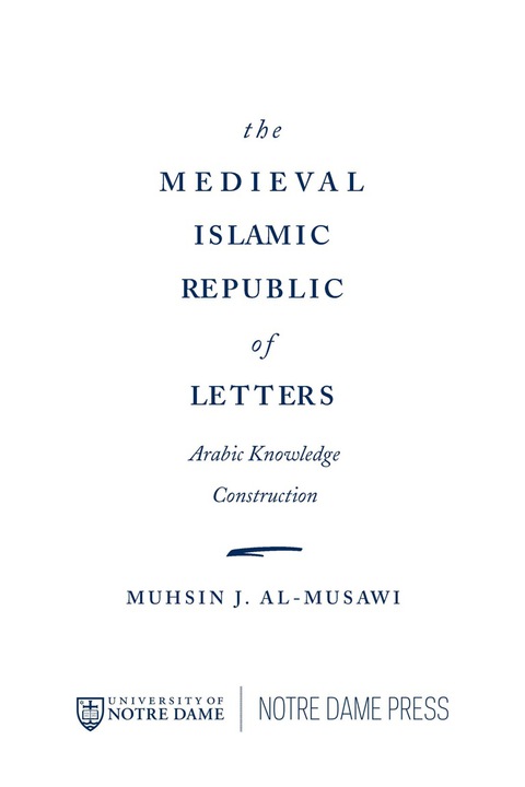 Book The Medieval Islamic Republic of Letters free