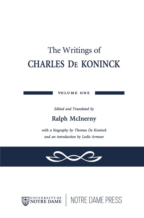 Book The Writings of Charles De Koninck free