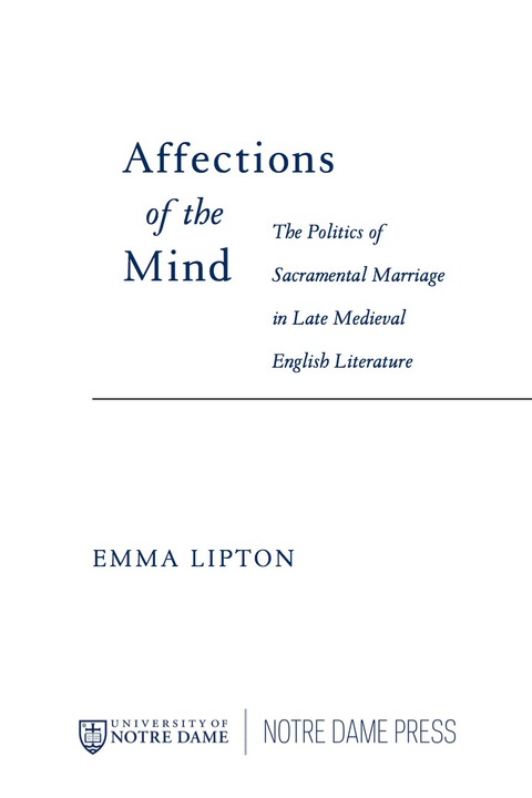 Book Affections of the Mind free