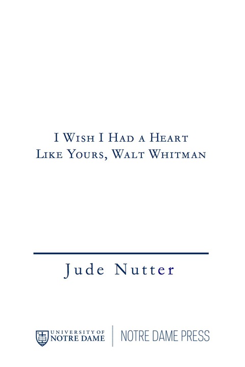 Book I Wish I Had a Heart Like Yours, Walt Whitman free