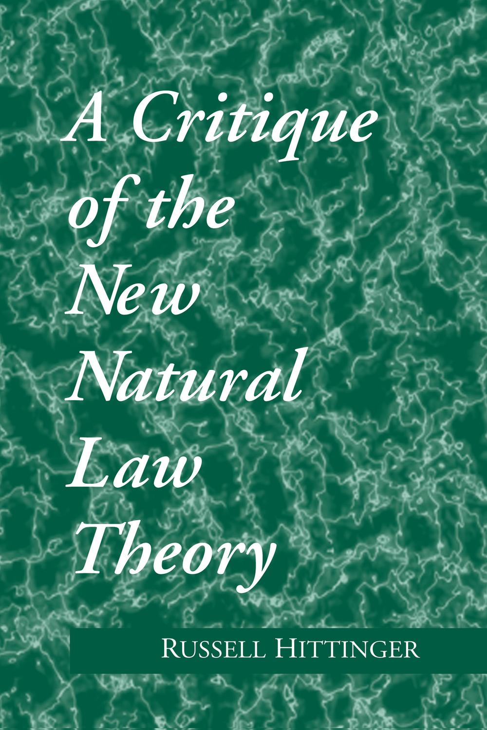 Book Critique of the New Natural Law Theory free