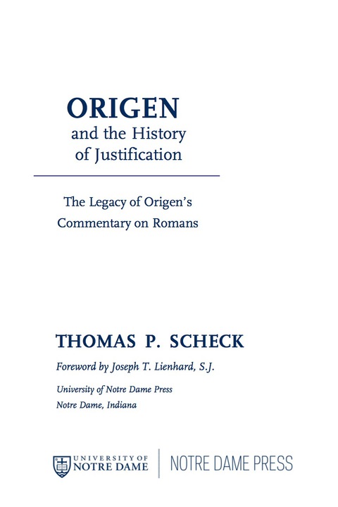 Book Origen and the History of Justification free