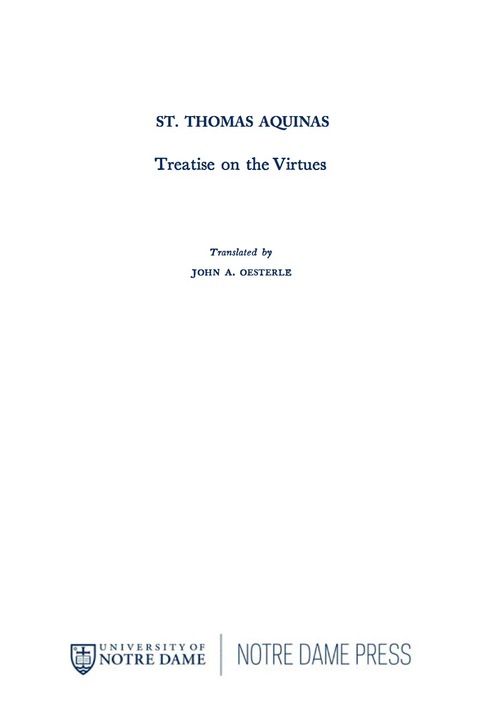 Book Treatise on the Virtues free