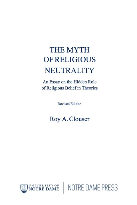 Book The Myth of Religious Neutrality (Revised Edition) free