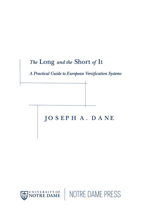 Book The Long and the Short of It free