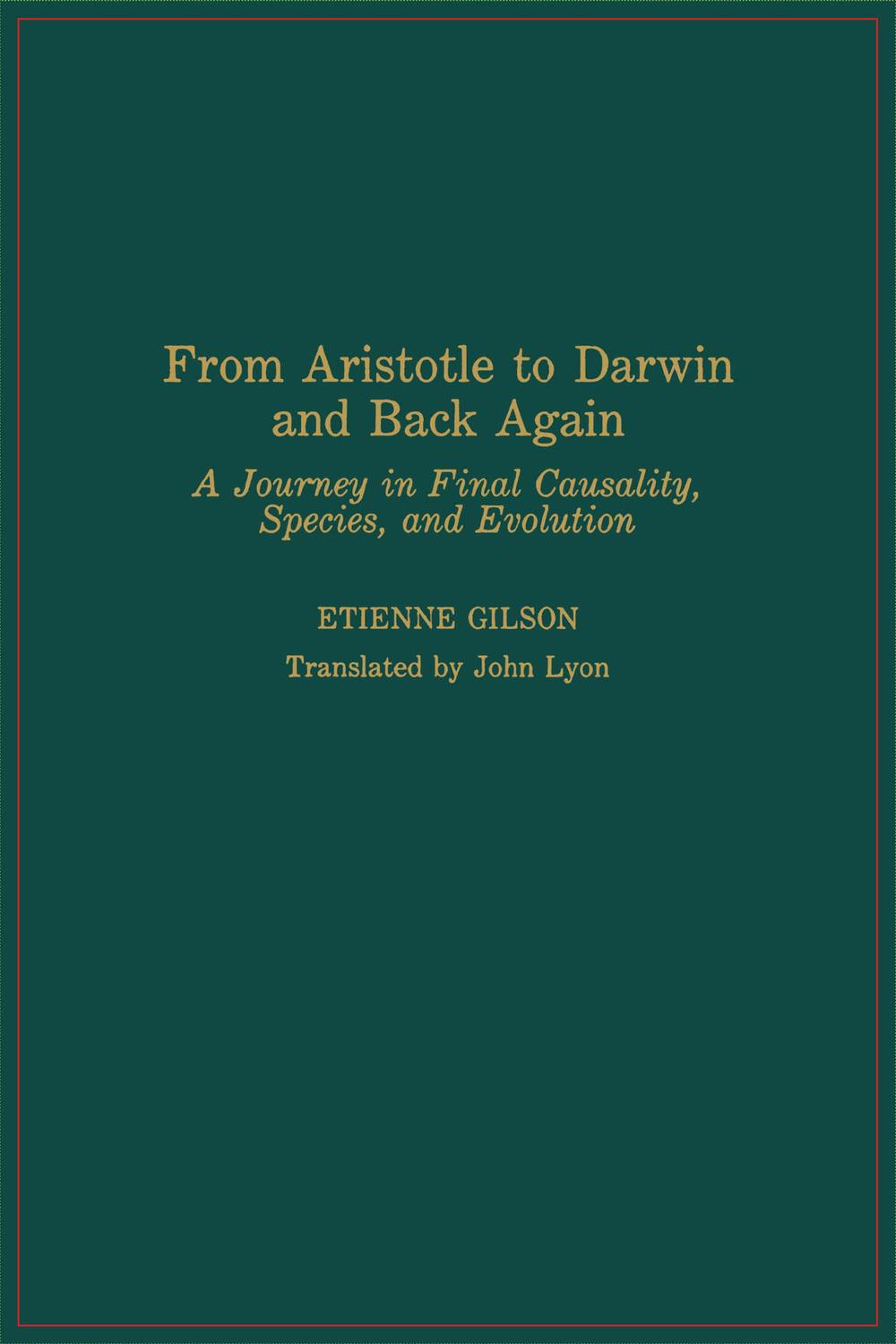 Book From Aristotle to Darwin and Back Again free