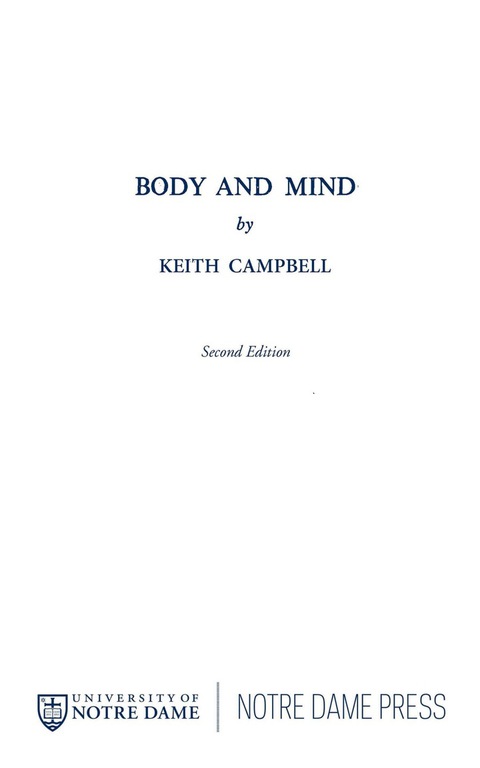 Book Body and Mind free