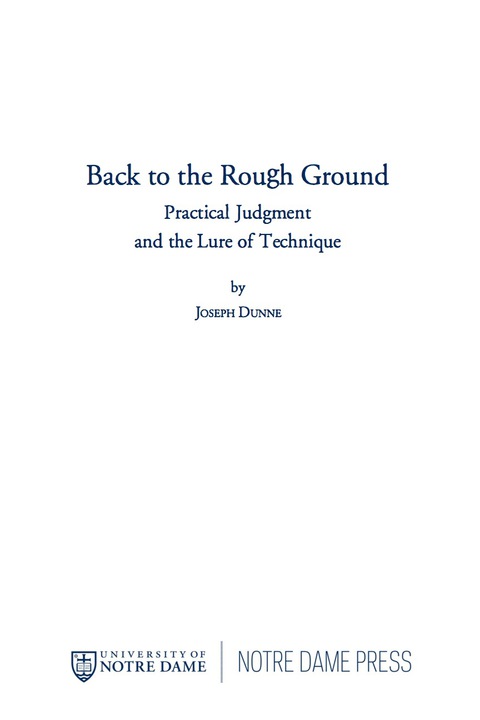 Book Back to the Rough Ground free